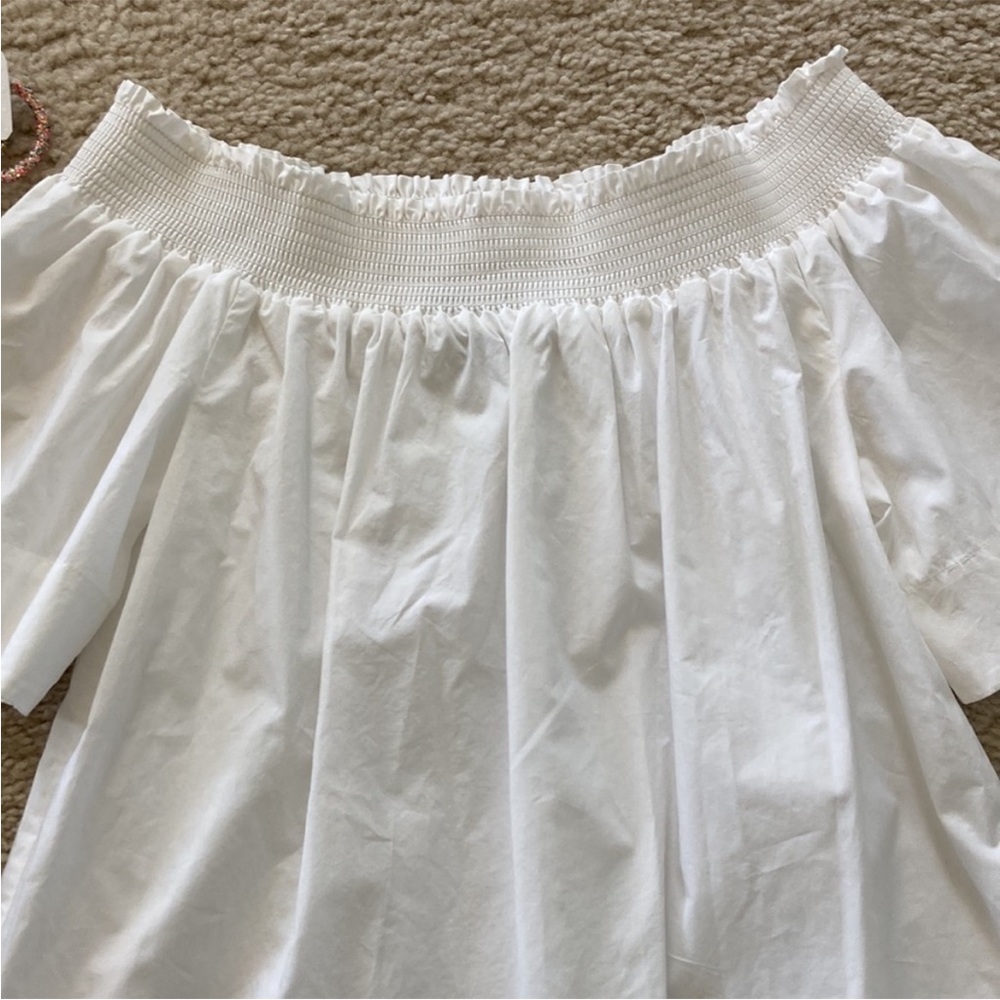 J. Crew White Off The Shoulder Top - Picture 4 of 7